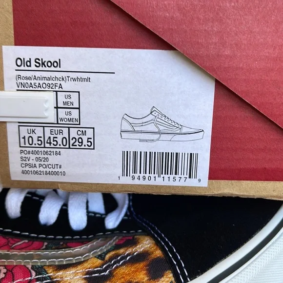 Vans Old Skool Rose Animal check True White/Multi WMNS sneakers - Picture 16 of 16